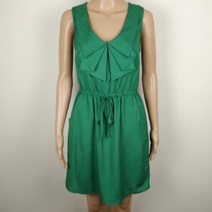 💥 EUC BeBop Emerald Green Sleeveless Bow Front Dress